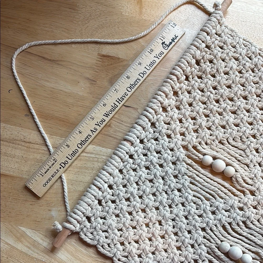 Cream Macrame Wall Hanging